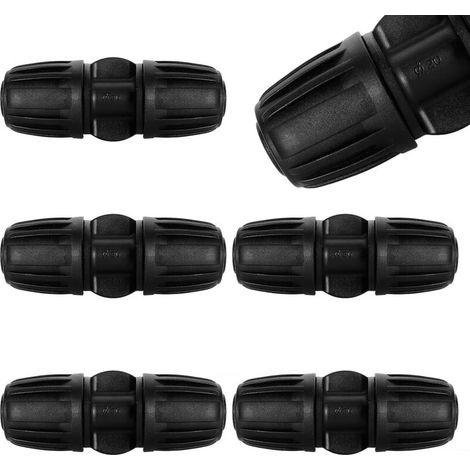 Raccords pour système d'irrigation goutte à goutte de 20 mm, adaptateurs droits pour système d'irrigation goutte à goutte, raccords droits pour tuyau d'irrigation, pour jardin et pelouse (1/5)