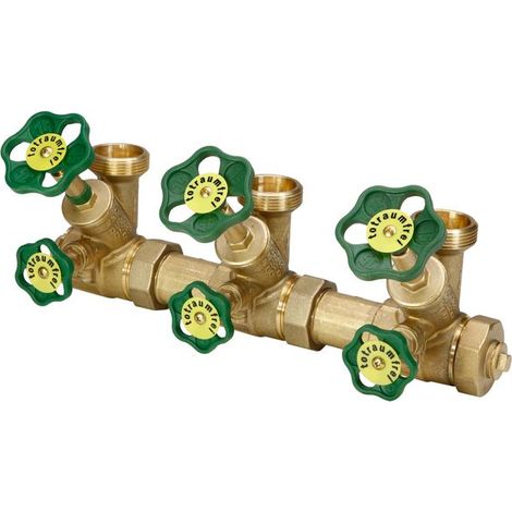 JS DISTRIBUTEUR ATV, ROBINET DE REPARTITION, SPINDEL, 3 VOIES, DN25, ENTRÉE 1 1/4, SORTIE 1 1/2 (1/3)