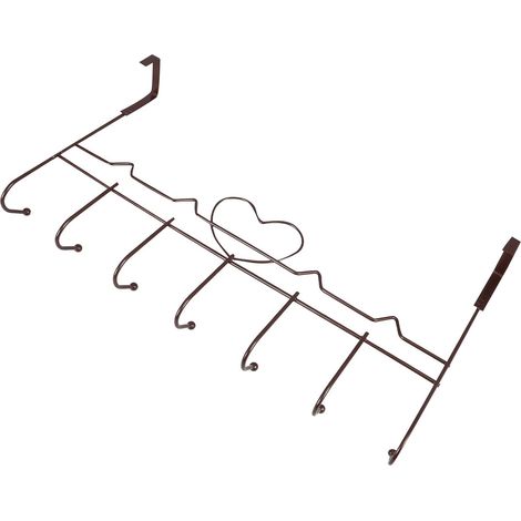 de porte métallique INOOMP avec 7 crochets sans perçage (1/5)