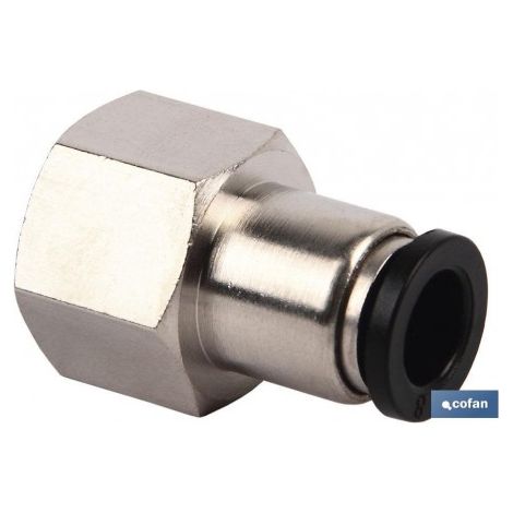 Raccord droit filetage femelle T-16 R-3/8