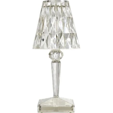 Veilleuse, lampe de table en acrylique, veilleuse de chevet à projection rechargeable, design italien(une pièce)