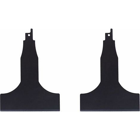 royaluxe -2X Lame de Scie Alternative Pelle Pelle de Nettoyage électrique Enlèvement Carrelage Sol Boue Nettoyage Mur Mastic Outils-100mm,