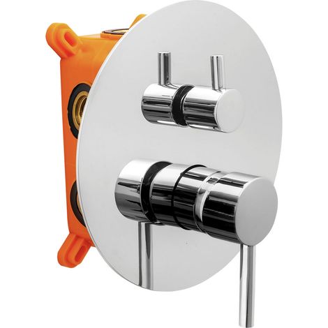 Mitigeur de douche encastré 3 voies avec inverseur