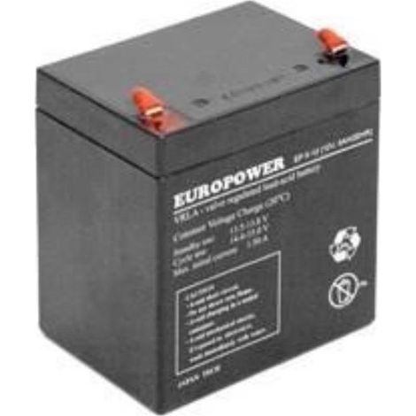 Batería Europower Emu de 12 V y 5 Ah, tipo VRLA/EP5-12T2