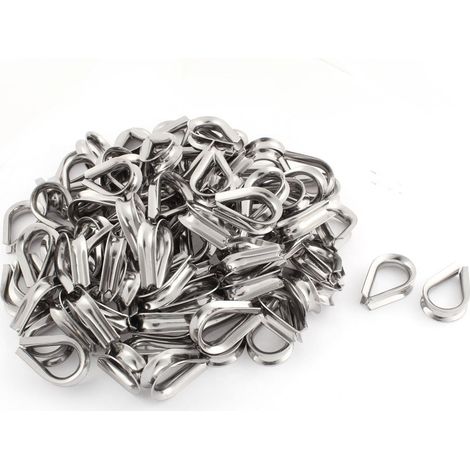 100 pièces 304 Edelstahl 8mm fil de câble Kommerzielle Fingerhüte Hebezeug (38a88e69c49fd5199ee6ad9f