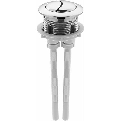 38Mm toilette bouton poussoir double bouton de chasse galvanoplastie réservoir d'eau toilette Valve accessoire de remplacement pour une utilisation répétée (1/5)