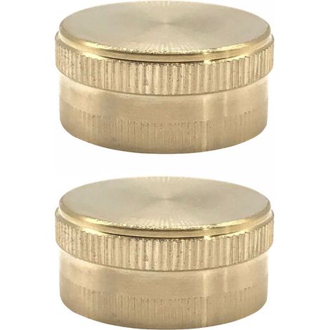 Bouchon D'Extrémité Pour Tuyau D'Arrosage - Raccord En Laiton 3/4 Pouces - Pour Fermeture Étanche De Tuyaux De Jardin - Lot De 2 (1/5)