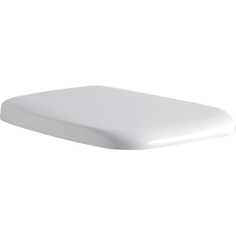 Abattant WC VENTUNO avec couvercle, charnières en acier inoxydable fermeture amortie blanc IDEAL STANDARD