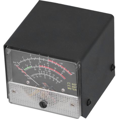 Externes SWR-Leistungsmessgerät mit S-Anzeige, Metallgehäuse für FT-857 und FT-897, schwarze Frontplatte (1/5)