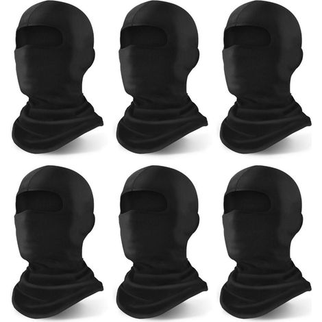 Masque intégral unisexe, protection UV, coupe-vent, chaud, 6 pièces (1/5)