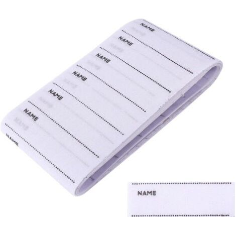 QORVA-Etiquettes pour vêtements, 200Pcs Etiquettes thermocollantes sur tissu pour la couture de vêtements personnalisés pour les uniformes scolaires.