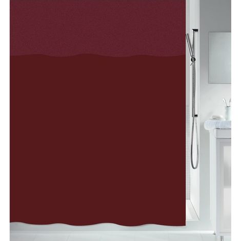 URBANKO Cortina de ducha de poliéster  roja 120x200 cm Spirella