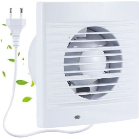 100mm VMC Salle de Bain, VMC Simple Flux, 120m³/h Extracteur Avec Clapet Anti Retour, 1m UE Prise pour Salle de Bain,Cuisine,Bureau,WC (1/4)