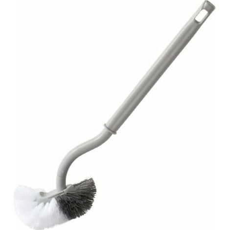 Brosse de Rechange Brosses à WC, Brosse de Toilette en Plastique à Long Manche avec Poils multifonctionnels pour la lèvre inférieure et Le Nettoyage en Profondeur (1/4)