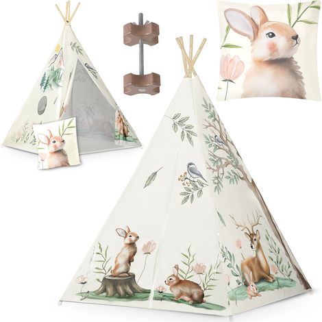 Tienda tipi Nukido para niños - beige (1/5)