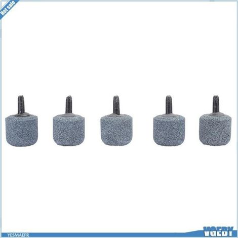 Ashata Pierres à bulle 30PCS Pierre de Grès Noir, Pierre à Bulles pour Aquarium Pierre Diffuseuse pour animalerie technique (1/5)