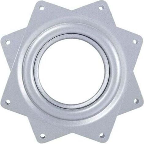 Roulement à Billes Plateau Pivotant,Plaque Pivotante,Base Pivotante,Plaque Tournant 360,Métal Carré Pivotant,Barre pour Tabouret de Bateau Pivotant,Plaque d'Assise pour Tabouret Pivotant,4 inches (1/4)