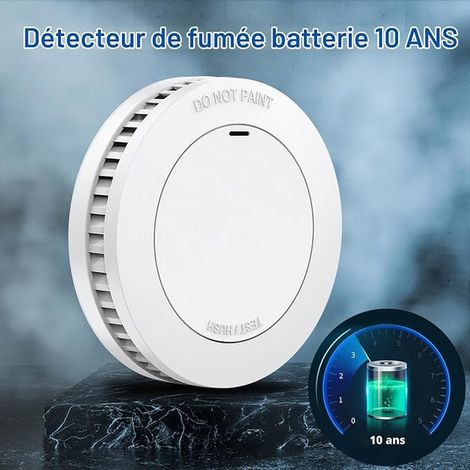 Smoke Detector with Magnetic Mount, Battery, White (1/3)