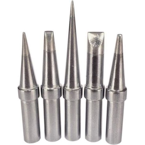 Umnuou – Lot de 5 pointes de fer à souder sans plomb – Alliage haute résistance – Compatibles Weller WESD51, WESD50, WCC100 – Pour circuits imprimés (1/5)