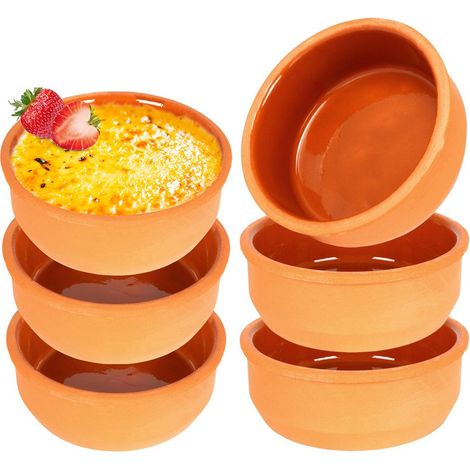 Ensemble de 6 bols en grès pour plats à four de 200 ml.