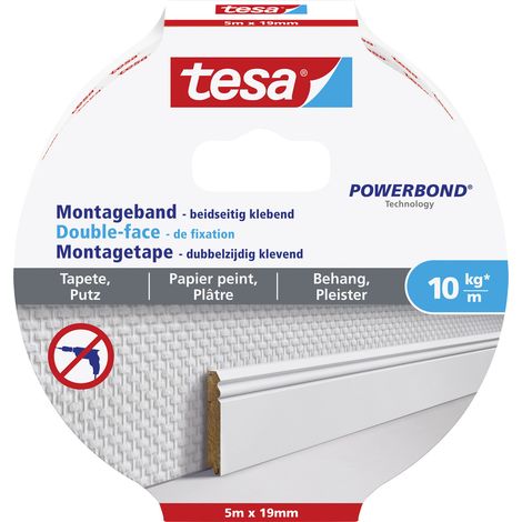 Tesa Powerbond Montageband Weiß 19 mm x 5 m (1/5)