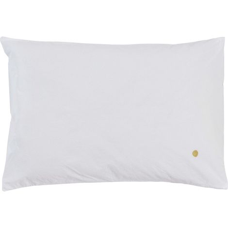 Taie d'Oreiller en Percale de Coton Biologique 220 Fils, Linge de Lit Doux et Durable - PANGIVO