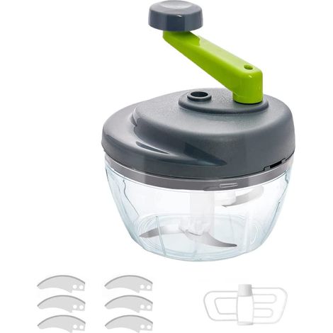 hachoir à viande manuel domestique, petit mixeur pour raviolis farcis, hachoir manuel 500 ml (1/5)