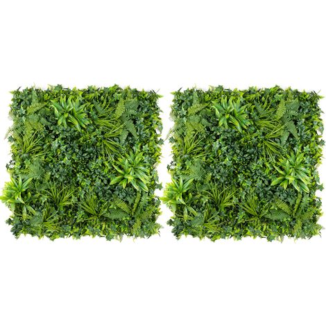 Artificial Evergreen Living Wall Panels - 2 Pack