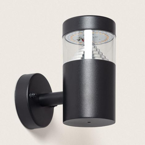 Lámpara de Pared Exterior LED 5W Acero Inoxidable Inti Black 4000K Blanco Neutro