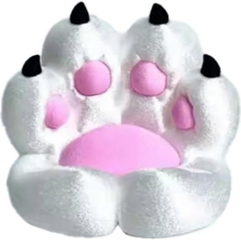 Support de téléphone mignon en forme de patte de chat, base de support, ornement de bureau, poudre blanche (1/5)