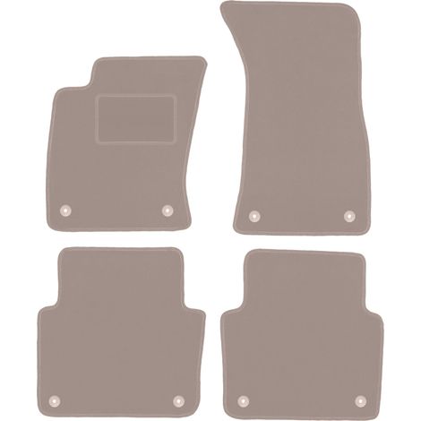Tapis en velours beige pour : Audi A8 D3 berline (2002-2009) (1/5)
