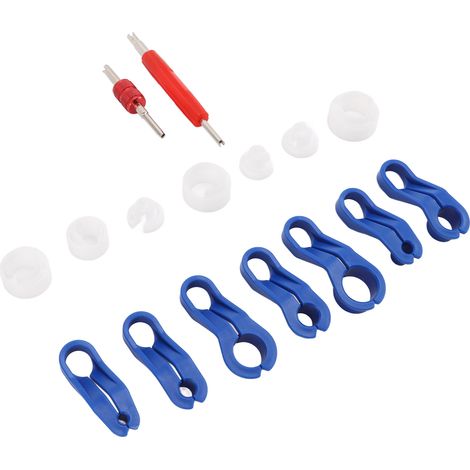Kit 16 pièces déconnecteur rapide de durite carburant, outil de dépose ligne d'huile refroidisseur, universel pour réparation automobile (1/5)