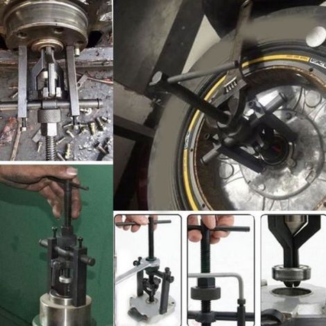 Extracteur de roulement - - 6 pouces - Acier au carbone - 2 griffes - Compatible automobiles et motos (1/4)