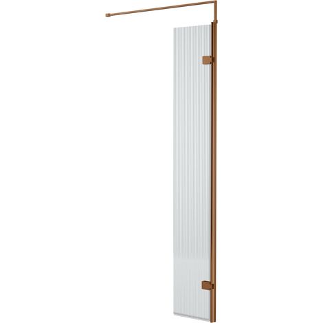1850 x 300 x 8mm Fluted Hinged Screen