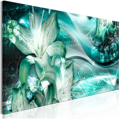 Tableau Imprimé "Emerald Dream Narrow" 40 x 120 cm (1/2)