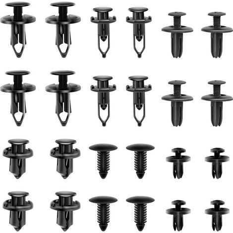 Kaelt - 190 Pièces Clips Voiture, Rivet Clip Plastique Voiture Réparationn Automobile, Rivets en Plastique Attaches, Rivet Clip Plastique Fixation Universel Auto Panneaux Garniture de PortièreAec (1/5)