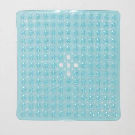 Rutschfeste, quadratische Badematte mit Saugnäpfen – Strapazierfähig und stilvoll – Rutschfeste Duschmatte – Hochwertige Saugnäpfe – Maschinenwaschbar (1/5)