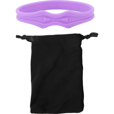 Sangle rotulienne genou en silicone, ceinture de soutien des tendons, favorise la récupération pour basketball football, violet (1/5)