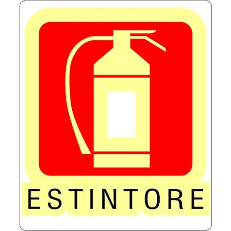 Adesivo Fluorescente Estintore