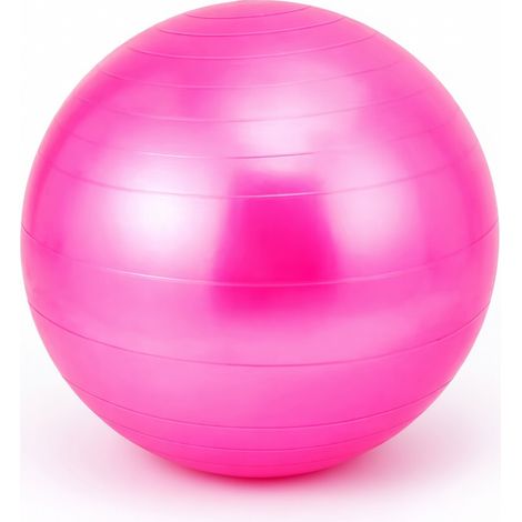 Ballon de yoga PVC rose 55 cm modèle 62 (1/5)