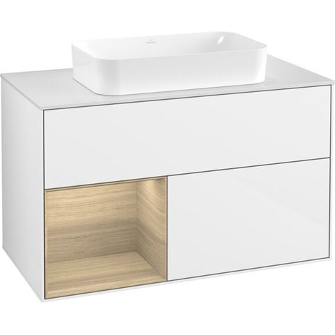 Villeroy & Boch F651PCGF Meuble sous-lavabo Finion F65 (1/2)