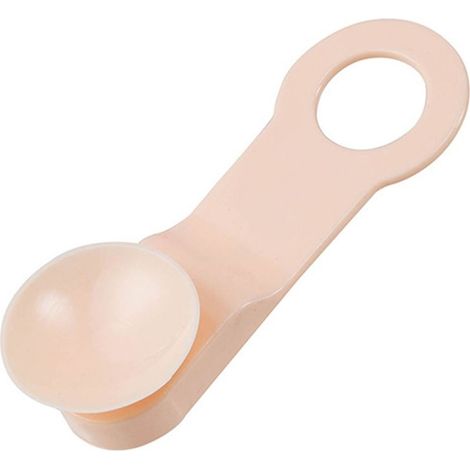 Lot de 2 rehausseurs de siège de toilette lavables et réutilisables en TPR avec poignée, accessoire de salle de bain, rose clair (1/5)