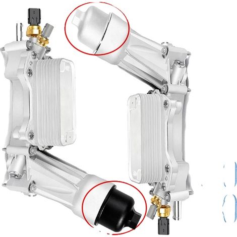 Gruppo radiatore olio, materiale in alluminio, 42,0 x 26,0 x 13,0 cm, compatibile con Chrysler Dodge Ram Jeep, motore V6 da 3,6 litri, sostituzione diretta (1/5)