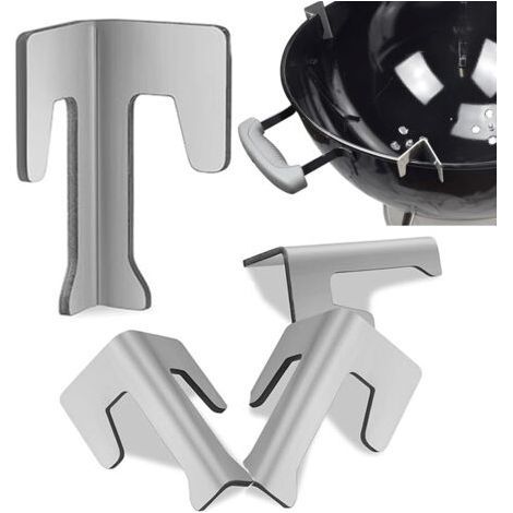 Lot de 4 entretoises universelles pour Barbecue entretoises Plaque BBQ en Acier Inoxydable - Universel - Acier (1/5)