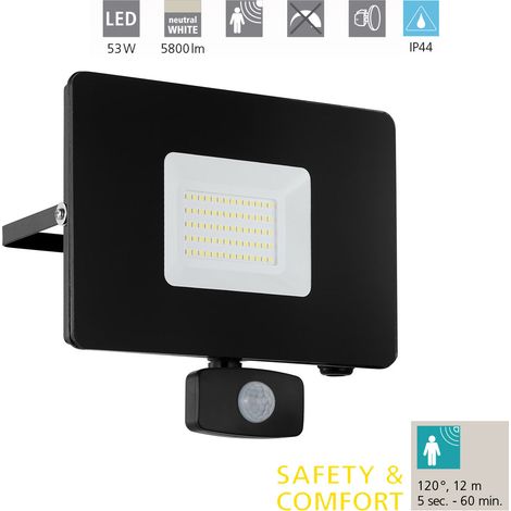 Faretto Esterno Moderno Faedo 3 Alluminio Nero Sensore Led H20Cm (1/5)