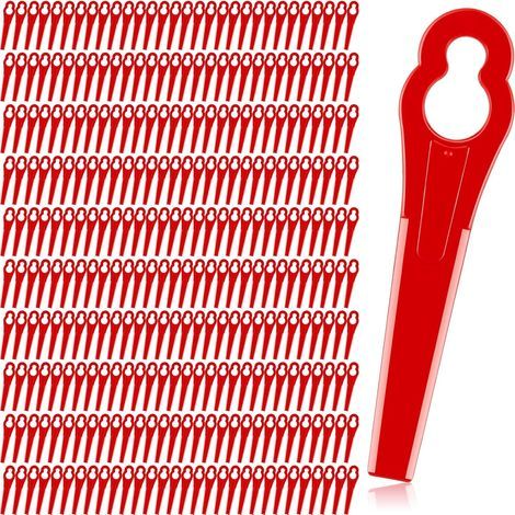 Honoson-Ersatzlamellen aus Kunststoff für Coupé-Bordüre, 300 Stück, Lamellen aus Nylon, kompatibel mit den Modellen 2-2, 3-2, FSA 45, 57 und FSE 52 (rot)
