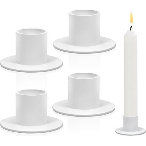 Set di 4 portacandele, diametro 2,5 cm, portacandele, sottobicchieri, accessori per la casa, oggetti decorativi, ferro battuto, oro, portacandele per lumini (1/5)