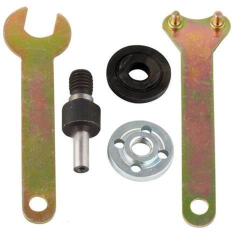 Kit per adattatore per trapano manuale – Disco di taglio da 6 mm – Adattatore del mandrino – Smerigliatrice angolare – Asta di collegamento – Attrezzo di conversione per dischi di taglio (1/4)