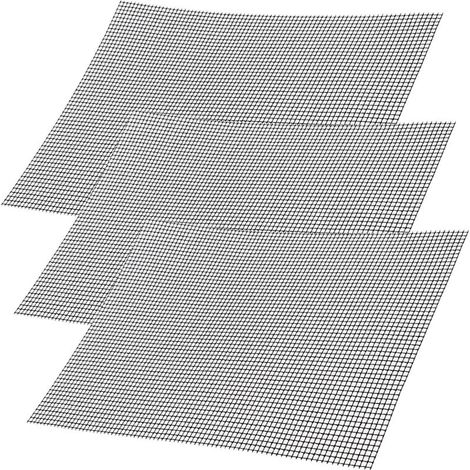 3 Pièces Grille Barbecue Decoupable, Tapis de Gril en Maille de Téflon 40 x33 cm, Réutilisable Tapis de Barbecue, Tapis de Barbecue pour Barbecue au Charbon de Bois, au Gaz, à la Cuisson (1/5)