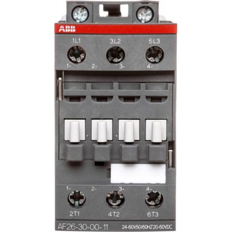 Contactor de potencia 26A 3P 11kW 24-60V50/60HZ 20-60VDC 0Z 0R AF26-30-00-11 1SBL237001R1100